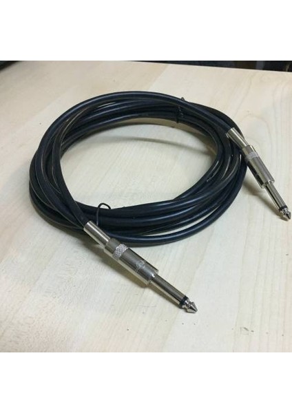 5 Metre Kaliteli Mono 6.3mm To 6.3mm Amfi Kablosu 6.3mm Çivi Jak