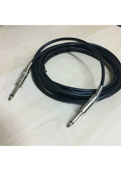 5 Metre Kaliteli Mono 6.3mm To 6.3mm Amfi Kablosu 6.3mm Çivi Jak