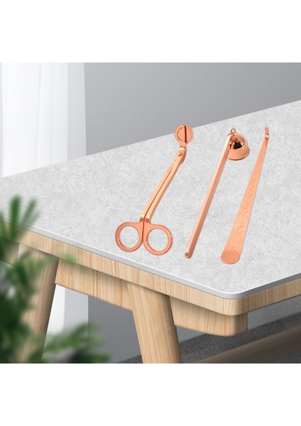 3 Adet Mum Wick Giyotin Snuffer Kepçe Kesici Söndürülen Aracı Kiti Gül Altın (Yurt Dışından) modelleri