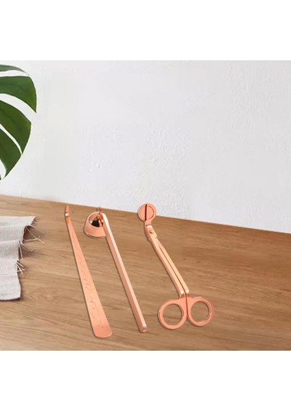 3 Adet Mum Wick Giyotin Snuffer Kepçe Kesici Söndürülen Aracı Kiti Gül Altın (Yurt Dışından) fırsatları