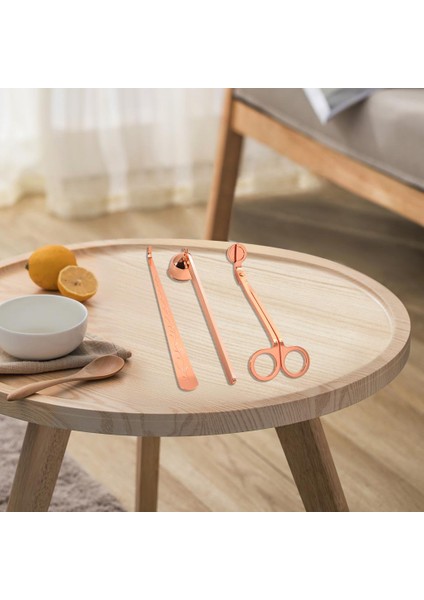 3 Adet Mum Wick Giyotin Snuffer Kepçe Kesici Söndürülen Aracı Kiti Gül Altın (Yurt Dışından) indirimleri