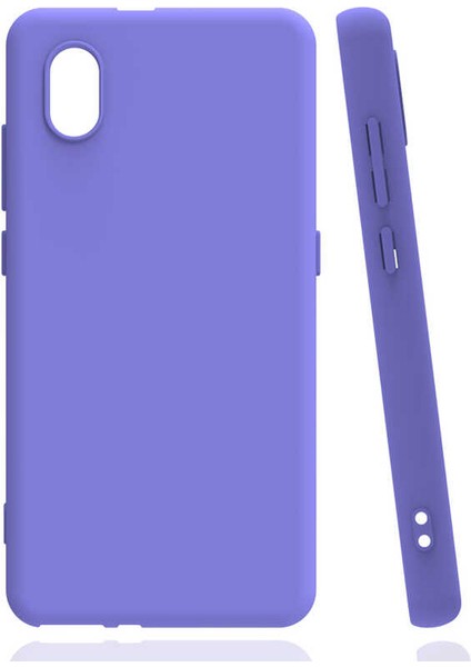 Tcl L7 Kılıf Renkli Korumalı Premier Mat Silikon Mor