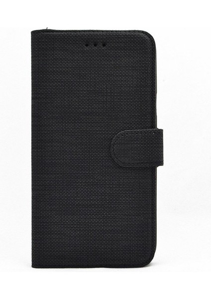 Apple iPhone 13 Mini Kılıf Standlı Kartvizitli Exclusive Spor Cüzdan Siyah