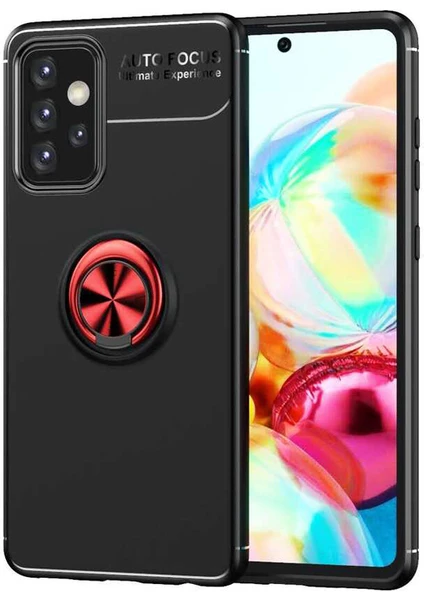 Case Street Samsung Galaxy A52S 5g Kılıf Ravel Silikon Yüzüklü Mıknatıslı Lüx Koruma Bordo