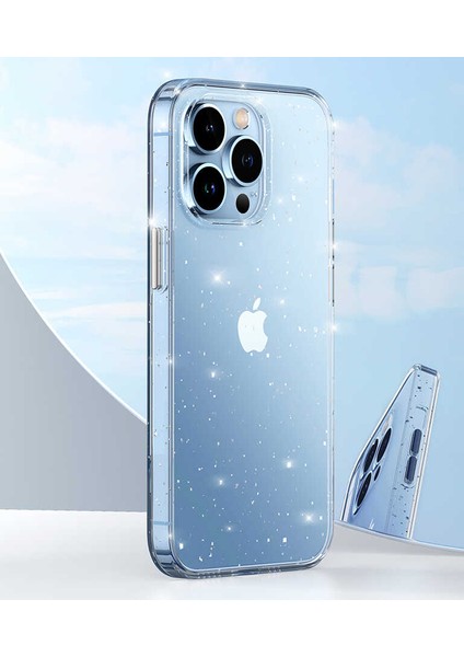 Apple iPhone 13 Mini Kılıf Vixy Transparan Simli Görünüm Renksiz fiyatları