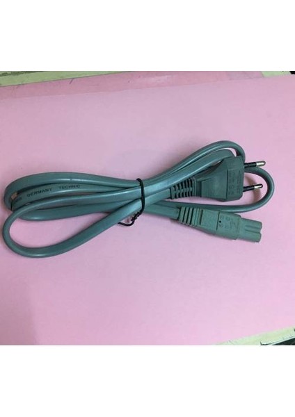 Aliteli Gri Renk C8 Teyp Işıldak Fişi Power Güç Kablosu