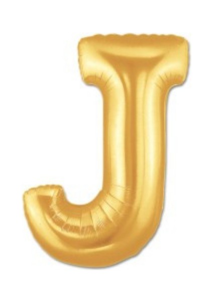 J Harfi Altın Renk Folyo Balon 100 cm