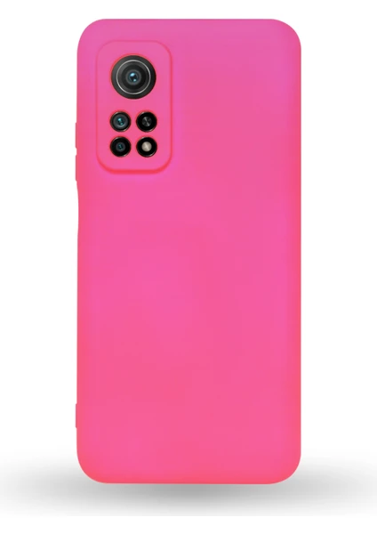 Case World Caseworld Xiaomi Mi 10T Kapak Kamera Korumalı Içi Kadife Lansman Silikon Kılıf - Neon Pembe