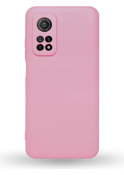 Case World Caseworld Xiaomi Mi 10T Pro Kapak Kamera Korumalı Içi Kadife Lansman Silikon Kılıf - Pembe