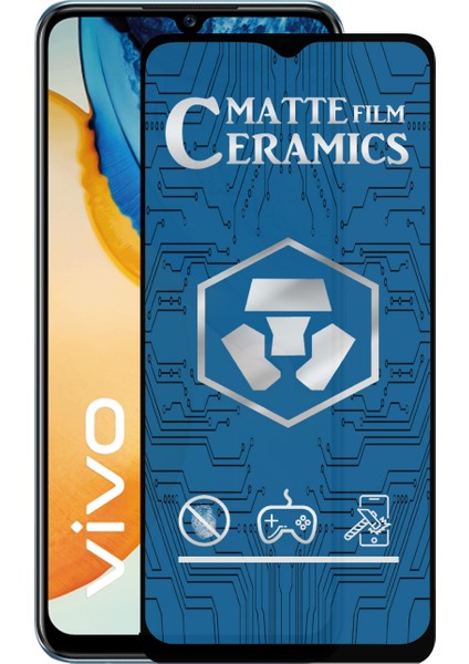 Caseworld Vivo Y70 Tam Kaplayan Mat Seramik Nano Esnek Ekran Koruyucu Cam