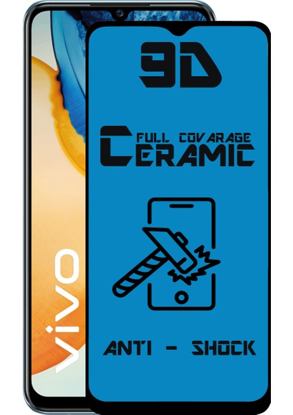 Caseworld Vivo Y70 Tam Kaplayan Seramik Nano Esnek Ekran Koruyucu Cam