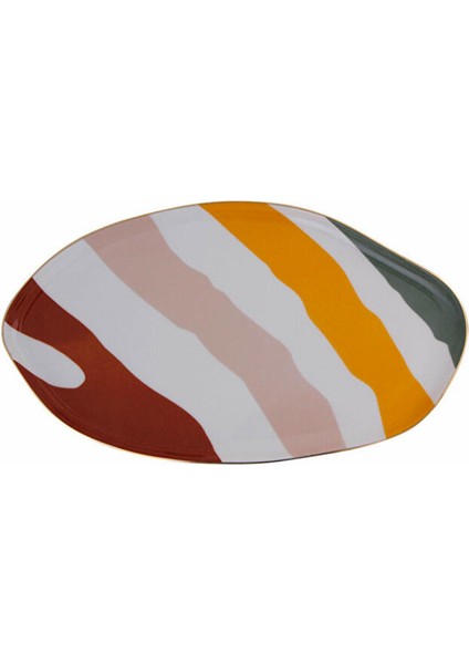 Abstract Kayık Tabak 31 cm