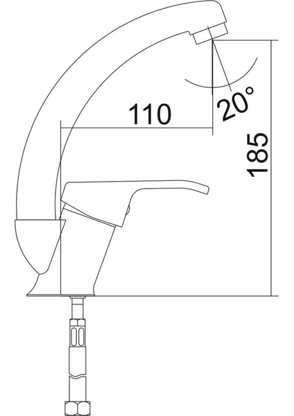 Alpin Kuğu Lavabo Bataryası 5011403 fiyatları