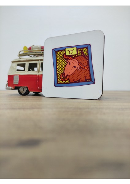 Boğa Burç Bardak (Kupa) Altlığı