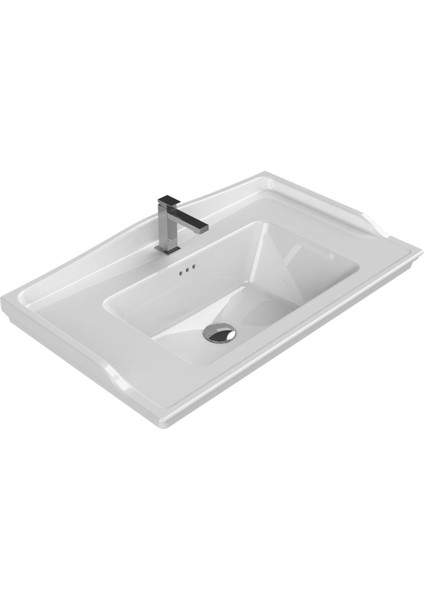 Kapadokya 80 cm Etajerli Lavabo
