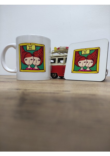Ikizler Burç Kupa ve Altlık Seti