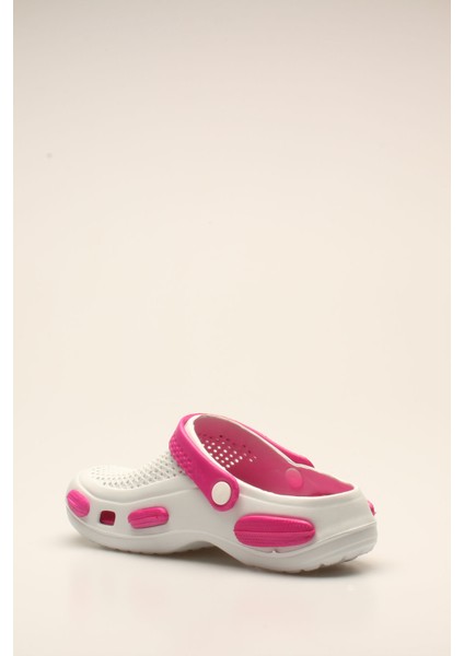 Beyaz Fuşya Kadın Cros Terlik fırsatları