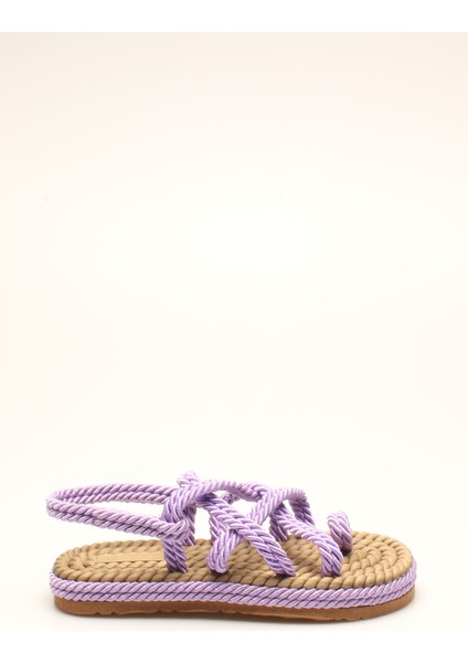 Lila Halat Ip Kadın Sandalet fiyatları