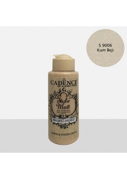 S9006 Kum Beji Mat Akrilik Boya