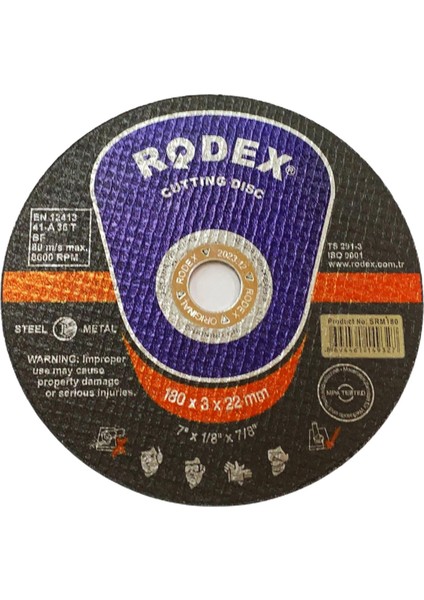 Rodex Metal Kesme Taşı 180*3.0*22 Rodex