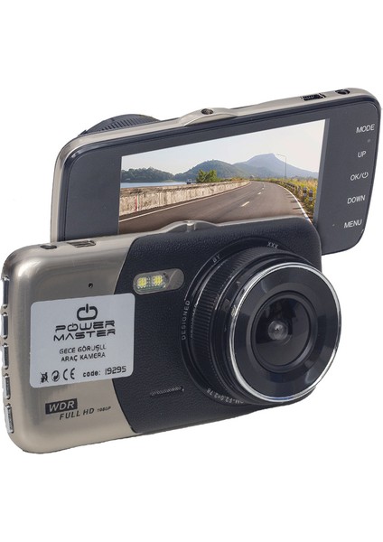 PM-19295 5 Mp 4 Ekranlı Mikrofonlu Gece Görüşlü Araç Kamera (32 GB Destekli)