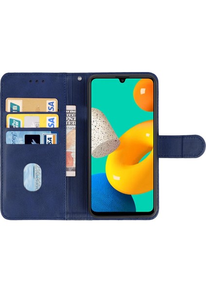 Samsung Galaxy M32 Için Deri Telefon Kılıfı (Yurt Dışından)