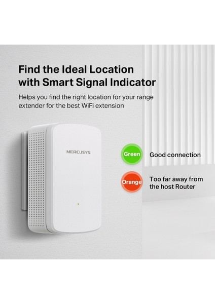 ME10, N300 Mbps, 1× 10/100 Ethernet Bağlantı Noktası, Dahili Access Point Modu, Tek Tuşla Kolay Kurulum, Mobil Uygulama Desteği, Wi-Fi 4 Menzil Genişletici