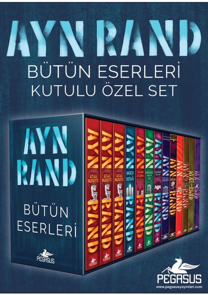 Ayn Rand Bütün Eserleri Kutulu Özel Set (13 Kitap)