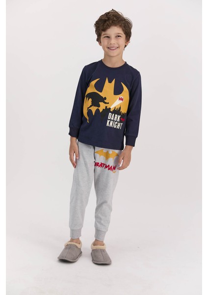 Lisanslı Dark Knight Lacivert Erkek Çocuk Eşofman Takımı