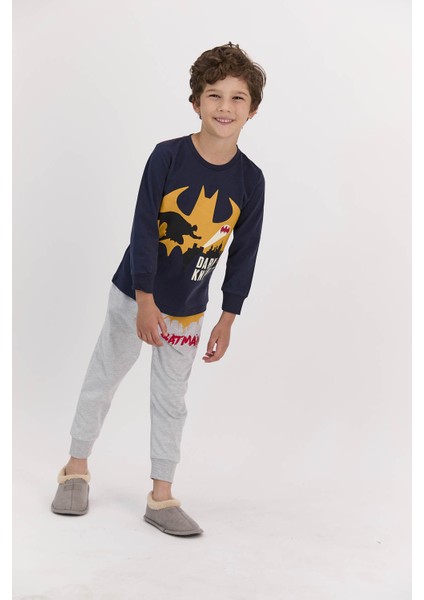 Lisanslı Dark Knight Lacivert Erkek Çocuk Eşofman Takımı modelleri