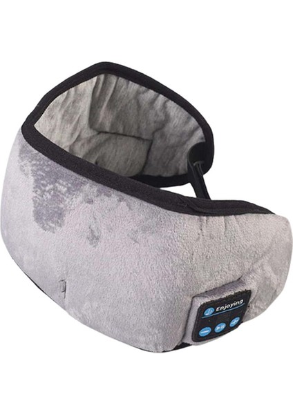 Yükseltilmiş Uyku Müzik Göz Maskesi Kulaklıklar Handsfree Stereo Mavi (Yurt Dışından)