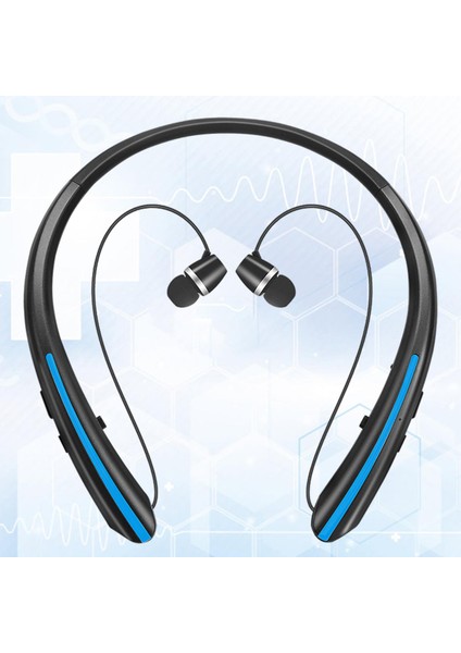Spor Egzersizi Seyahat Sarı Için Mic ile Bluetooth Kulaklık Boyun Bandı (Yurt Dışından)