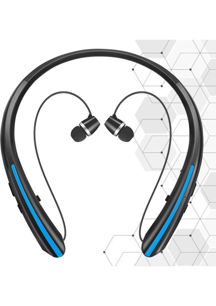 Spor Egzersizi Seyahat Sarı Için Mic ile Bluetooth Kulaklık Boyun Bandı (Yurt Dışından)