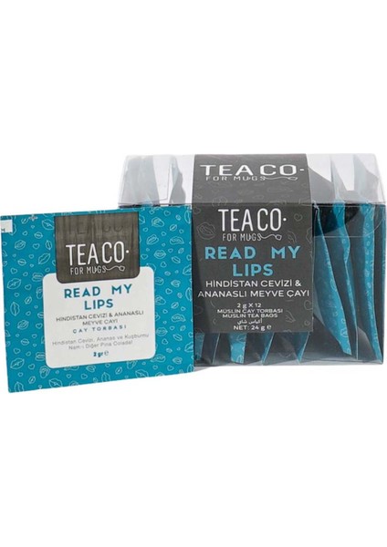 Tea Co - Read My Lips - Hindistan Cevizi Ve Ananaslı Meyve Çayı