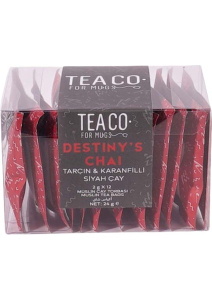 Tea Co Tea Co-Destiny's Chai Tarçın ve Karanfilli Siyah Çay