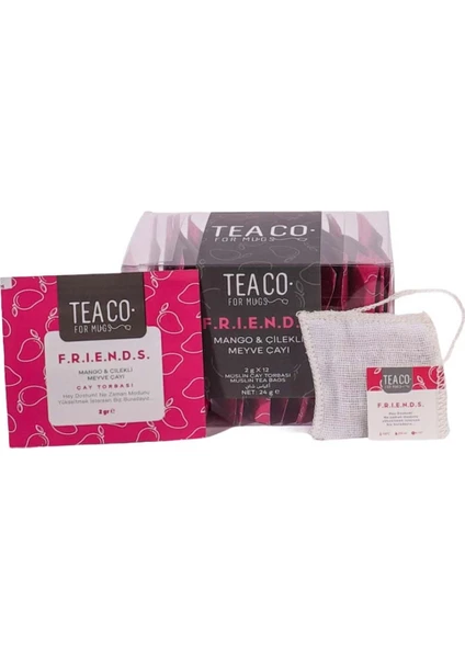 Tea Co - F.R.I.E.N.D.S - Mango Ve Çilekli Meyve Çayı