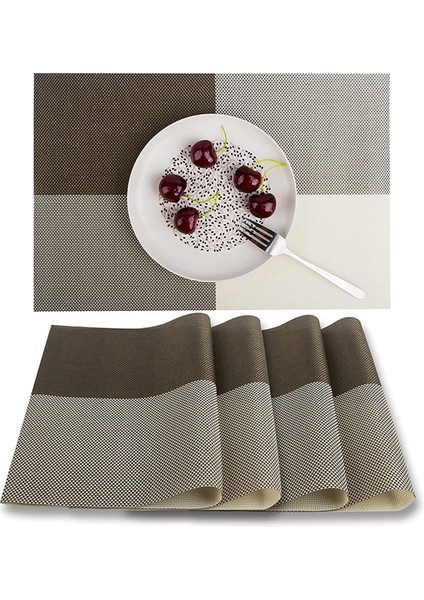 6'lı Su Geçirmez Silinebilir Isıya Dayanıklı Yemek Servis Altlıkları (Yurt Dışından)