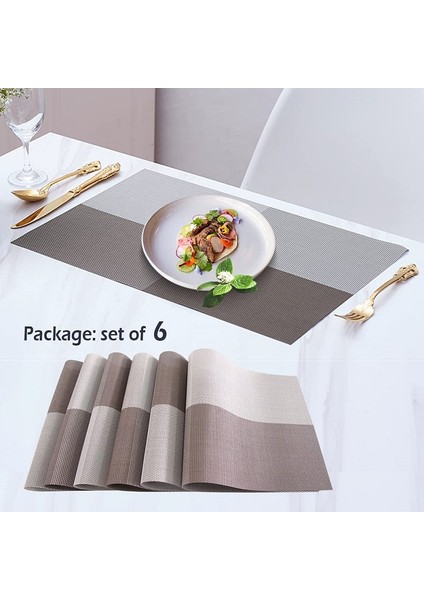 6'lı Su Geçirmez Silinebilir Isıya Dayanıklı Yemek Servis Altlıkları (Yurt Dışından) fırsatları