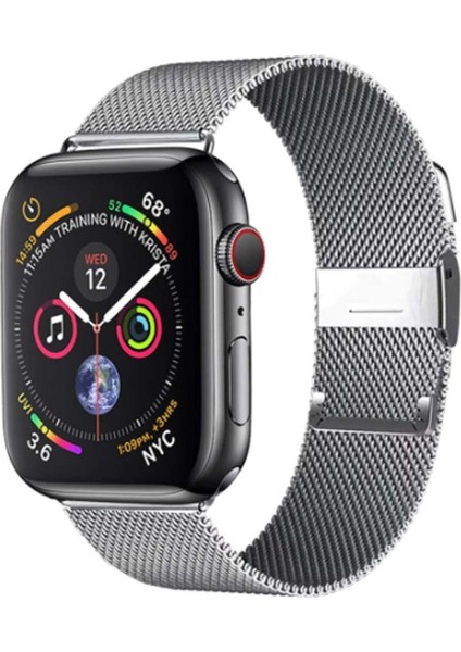 Metal Apple Watch Kayışı 38 /40MM Gri