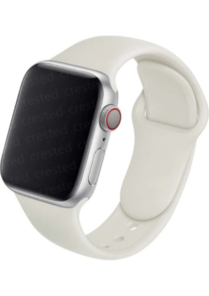 Silikon Apple Watch Kayışı 38/40MM Krem