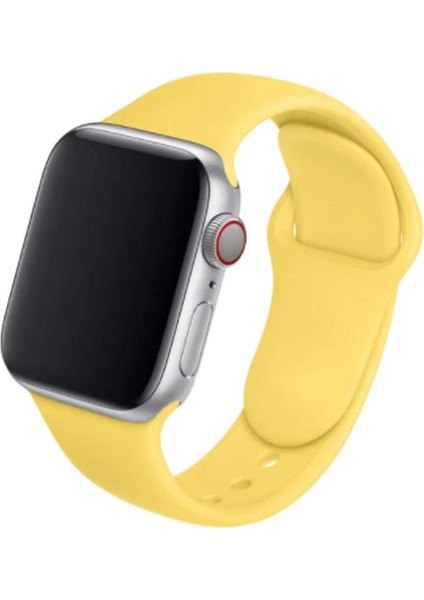 Silikon Apple Watch Kayışı 38 / 40MM Sarı