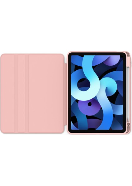 Apple iPad 10.2" 9. Nesil 2021 Kılıf Simplism 360 Dönen Yatay Dikey Standlı Kalemlikli Kılıf