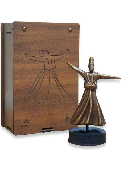 Semazen Heykel Kaideli Bronz