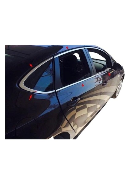 Opel Astra J Sedan 2011-2018 Uyumlu Cam Çevre Çıtası 12 Prç Krom Paslanmaz Çelik fiyatları