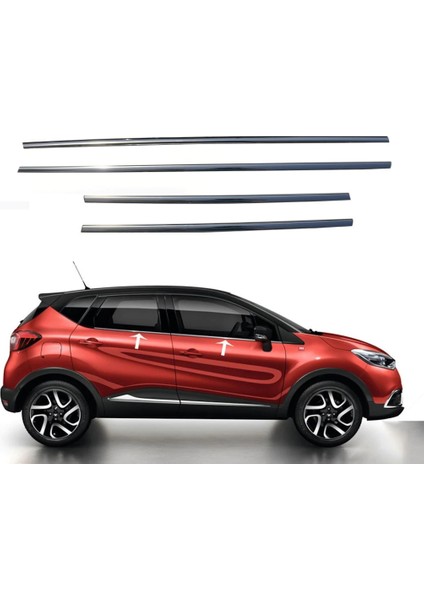 Renault Captur Cam Çıtası 2013-2020 Uyumlu 4 Parça Krom Paslanmaz Çelik fiyatları
