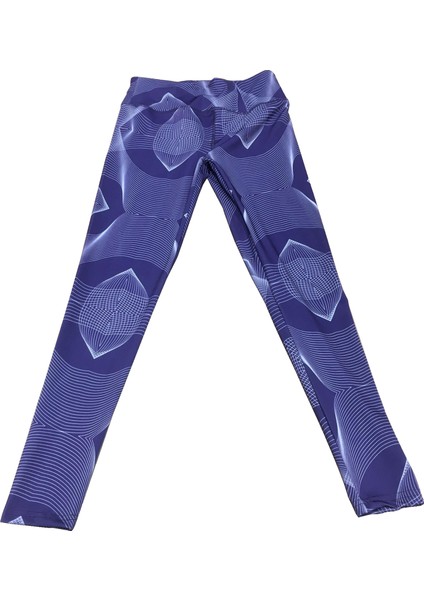 Kadın Sporcu Taytı Desenli