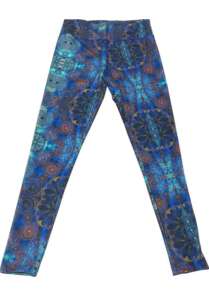 Kadın Sporcu Taytı Desenli