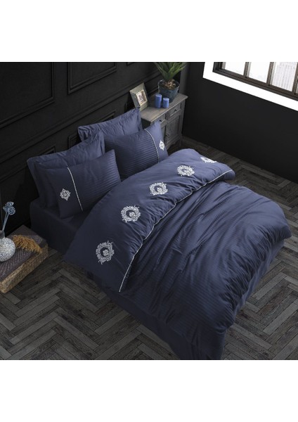 Elegant Olimpos Saten Çift Kişilik Nakışlı Nevresim Takımı fırsatları