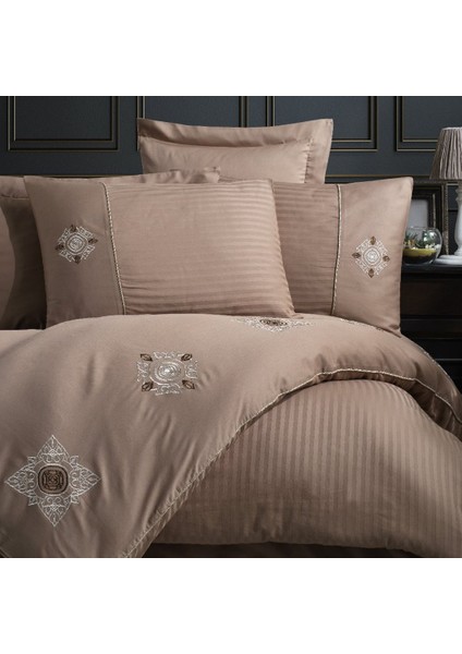 Elegant Olimpos Saten Çift Kişilik Nakışlı Nevresim Takımı fiyatları