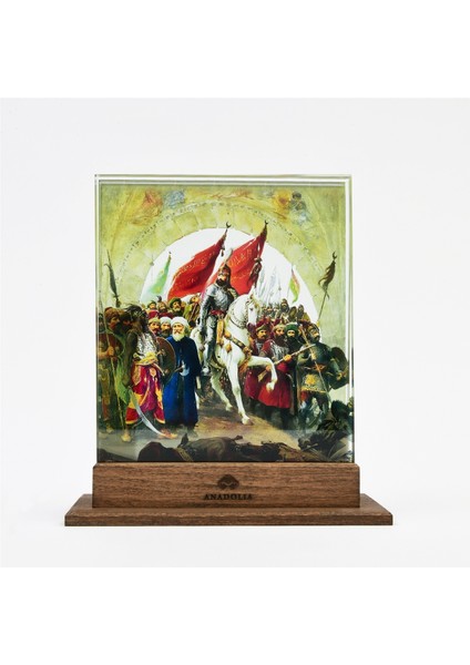 Fatih Sultan Mehmet'in Istanbul'un Kapılarından Girişi Üçlü Cam